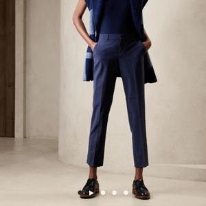Banana Republic Avery wool blend pant sz - 8 navy